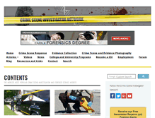Tablet Screenshot of crime-scene-investigator.net